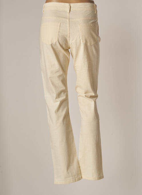 Pantalon slim beige QUATRE VINGT JOURS pour femme
