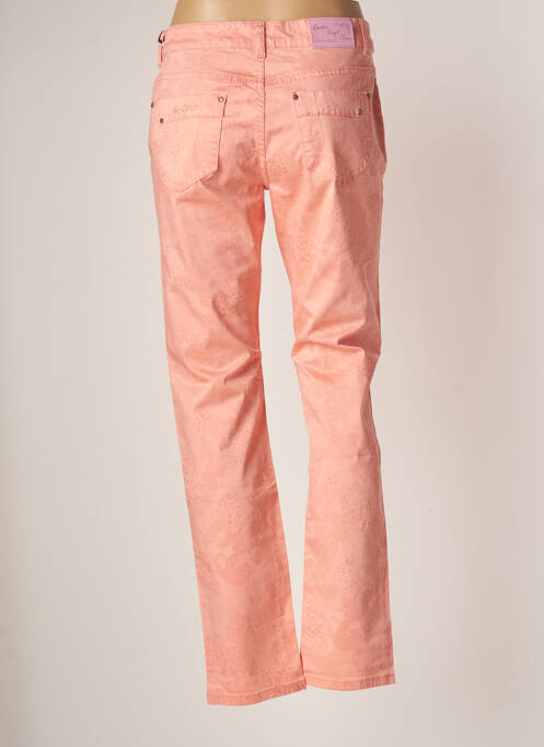 Pantalon slim orange QUATRE VINGT JOURS pour femme
