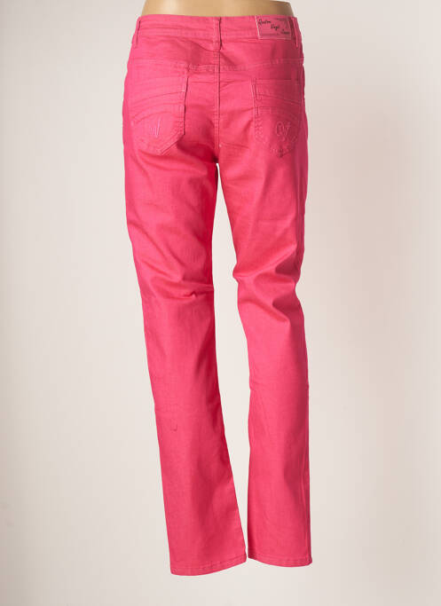 Pantalon slim rose QUATRE VINGT JOURS pour femme