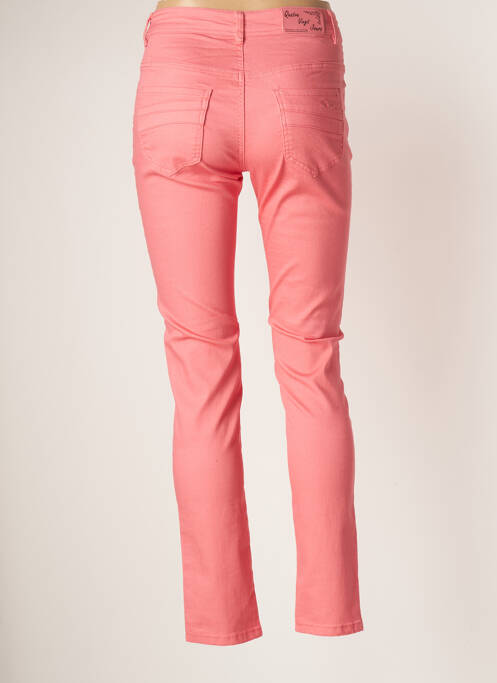 Pantalon slim rose QUATRE VINGT JOURS pour femme
