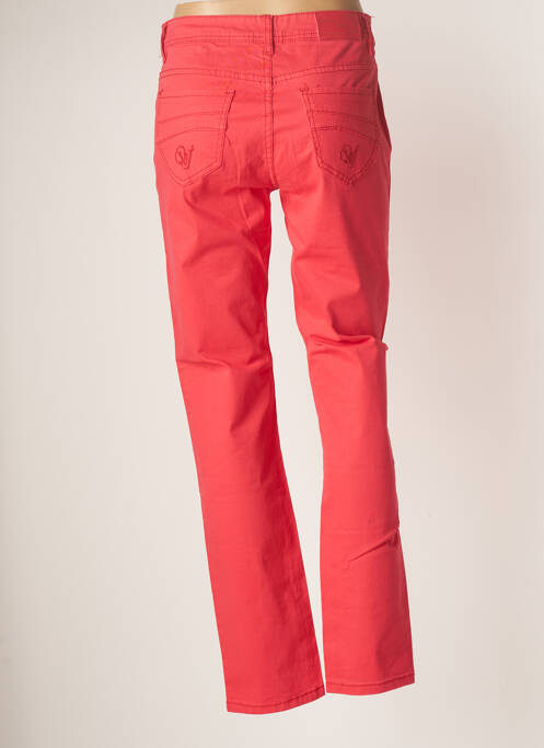 Pantalon slim rouge QUATRE VINGT JOURS pour femme