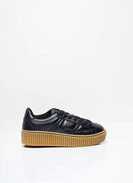 Baskets matière lisse noir I LOVE SHOES fille