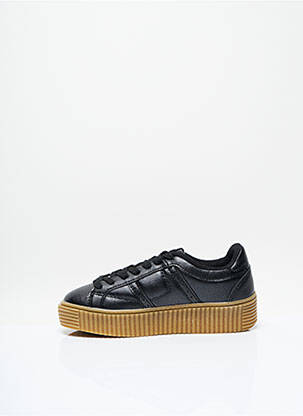 Baskets matière lisse noir I LOVE SHOES fille