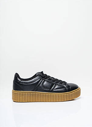 Baskets matière lisse noir I LOVE SHOES fille