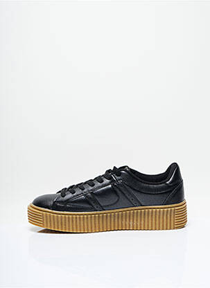Baskets matière lisse noir I LOVE SHOES fille