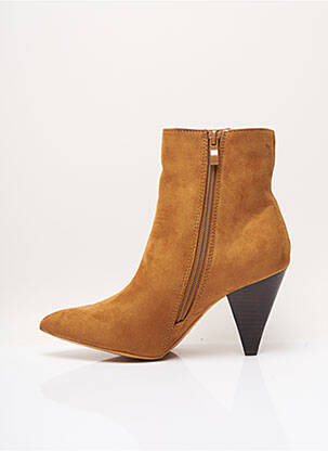 Bottines/boots fermeture zippée talon de 7 à 9cm marron I LOVE SHOES femme