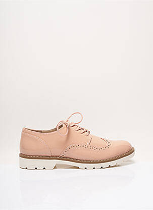 Derbies bout rond talon plat jusqu'à 3cm rose I LOVE SHOES femme