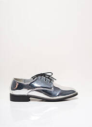 Derbies matière lisse talon plat jusqu'à 3cm gris I LOVE SHOES femme