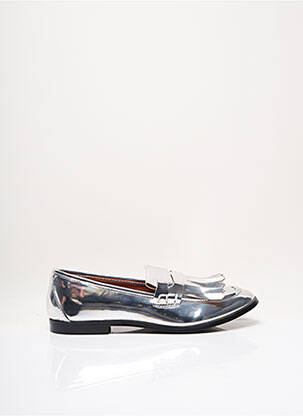 Mocassins matière lisse talon plat jusqu'à 3cm gris I LOVE SHOES femme