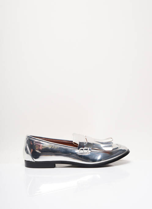 Mocassins matière lisse talon plat jusqu'à 3cm gris I LOVE SHOES femme