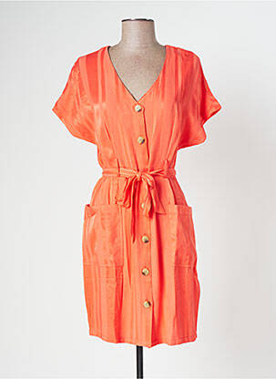 Robe courte manches courtes manches courtes orange LEE COOPER femme