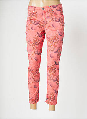 Pantalon 7/8 stretch taille basse rose LEE COOPER femme