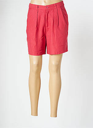 Bermuda tissage popeline taille normale rouge LEE COOPER femme