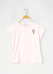 T-shirt rose MINI MOLLY pour fille seconde vue