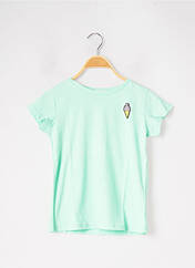 T-shirt vert MINI MOLLY pour fille seconde vue