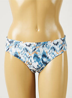 Bas de maillot de bain imprimé fantaisie culotte bleu MOLLY BRACKEN femme