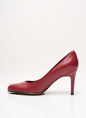 Escarpins tissage satiné talon de 7 à 9cm rose ELIZABETH STUART femme