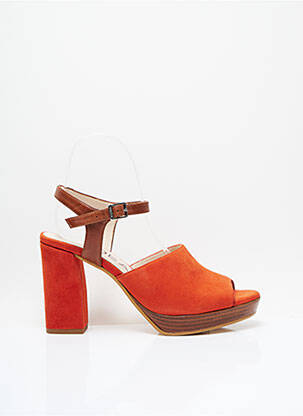 Sandales/Nu pieds orange GADEA pour femme