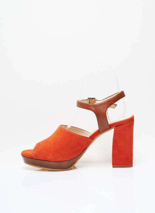 Sandales/Nu pieds orange GADEA pour femme