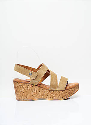 Sandales/Nu pieds beige EMMA pour femme