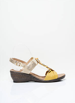 Sandales/Nu pieds jaune SWEET pour femme