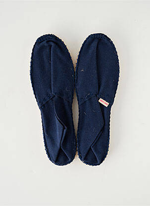 Espadrilles tissage toile talon plat jusqu'à 3cm bleu PARE GABIA femme