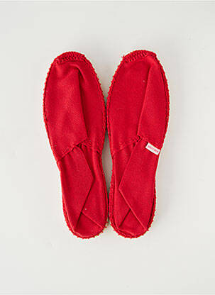 Espadrilles tissage toile talon plat jusqu'à 3cm rouge PARE GABIA femme
