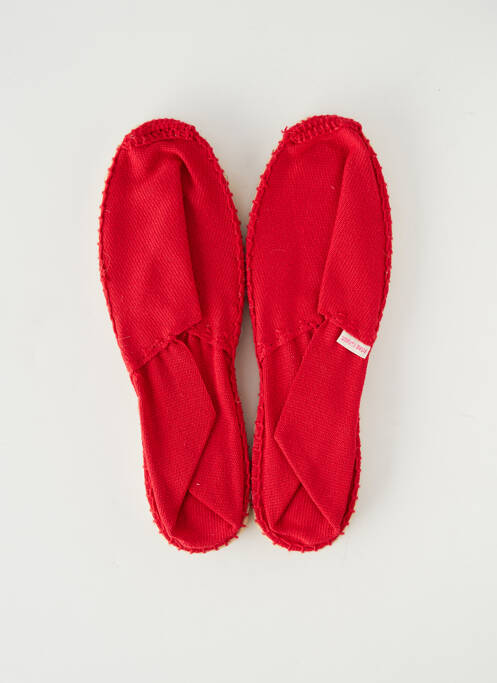 Espadrilles tissage toile talon plat jusqu'à 3cm rouge PARE GABIA femme