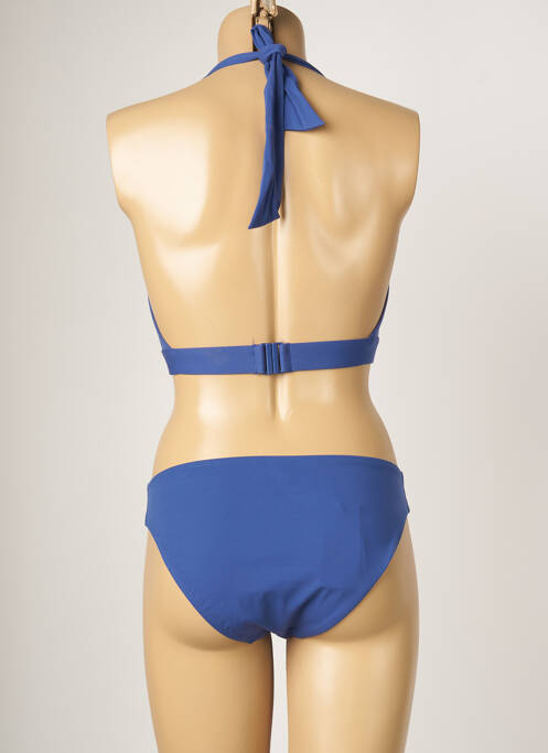 Maillot de bain 2 pièces bleu EMPREINTE pour femme