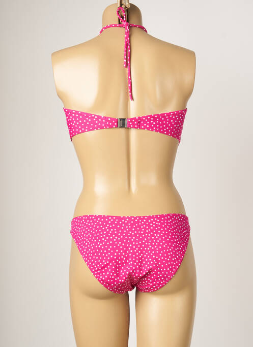 Maillot de bain 2 pièces rose LAURA BEACH pour femme