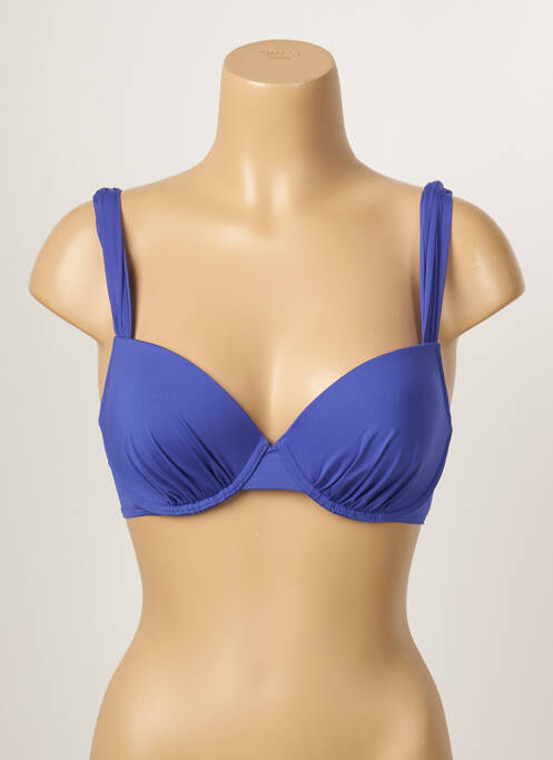Haut de maillot de bain haut soutien-gorge moulé haut soutien-gorge moulé bleu TRIUMPH femme