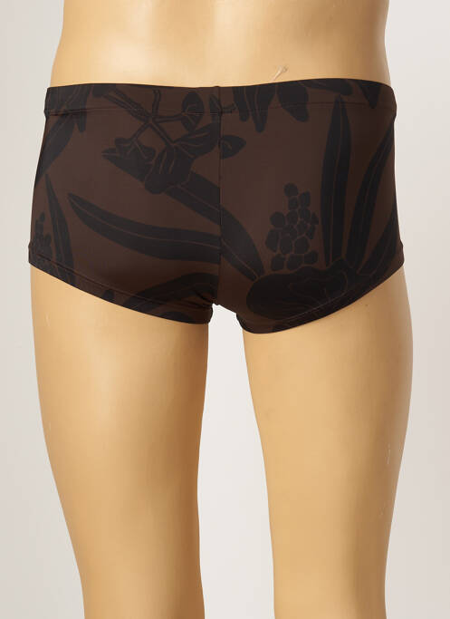 Short de bain marron HOM pour homme
