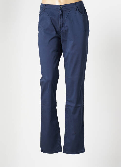 Pantalon droit bleu ONADO pour femme