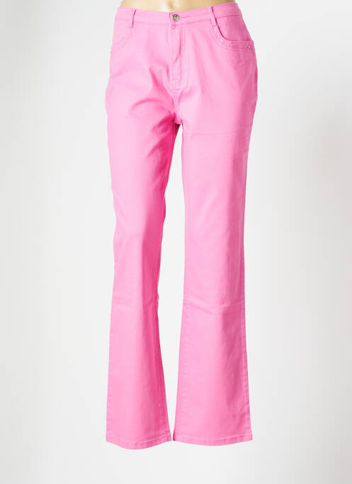 Pantalon droit rose I.QUING pour femme