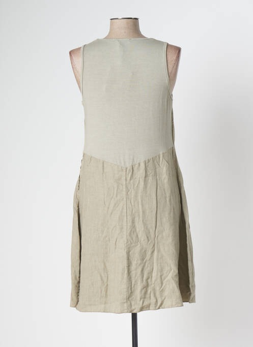 Robe mi-longue vert POUSSIERE D'ETOLE pour femme