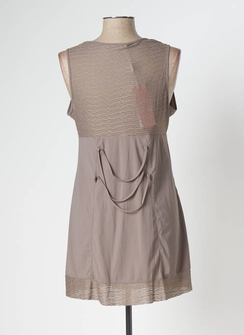 Tunique sans manche marron MALOKA pour femme