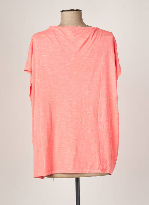 T-shirt coupe droite manches courtes rose BOBI femme