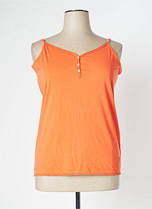 T-shirt orange FLEUR DE SEL pour femme