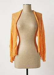 Gilet manches longues orange POUSSIERE D'ETOLE pour femme seconde vue