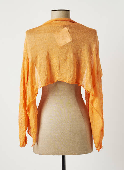 Gilet manches longues orange POUSSIERE D'ETOLE pour femme
