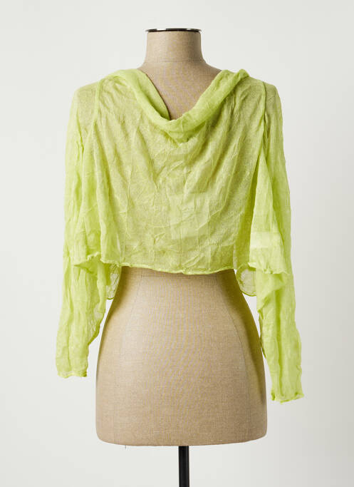 Gilet manches longues vert POUSSIERE D'ETOLE pour femme