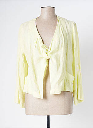 Veste casual coupe droite jaune ANIMALE femme
