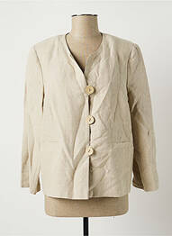 Veste casual epaulette beige ASPAKI femme
