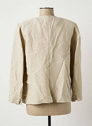 Veste casual epaulette beige ASPAKI femme