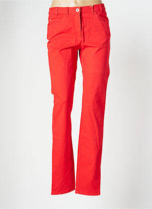 Pantalon slim taille élastique taille normale orange MAT DE MISAINE femme