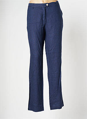 Pantalon chino bleu FLEUR DE SEL pour femme