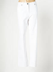 Pantalon droit blanc CLAUDE DE SAIVRE pour femme seconde vue