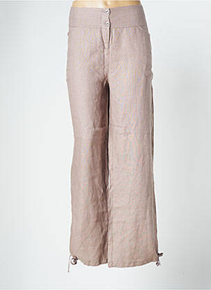 Pantalon large rose MALOKA pour femme