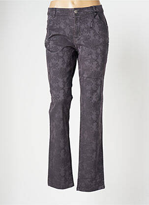 Pantalon slim gris TBS pour femme