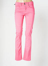 Pantalon slim stretch taille haute rose SALSA femme